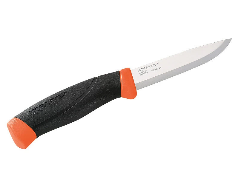 MORAKNIV Messer Companion - Schwarz-Orange 4 MORAKNIV Messer Companion - Schwarz-Orange – Bild 2