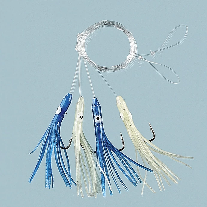 FLADEN Dorsch- Und Makrelensystem Mit Leuchtoktopussen 3 FLADEN Dorsch- Und Makrelensystem Mit Leuchtoktopussen