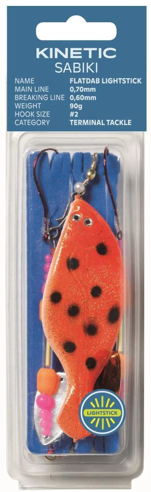 Kinetic Sabiki Flatdab Lightstick - Buttvorfach 3 Kinetic Sabiki Flatdab Lightstick - Buttvorfach