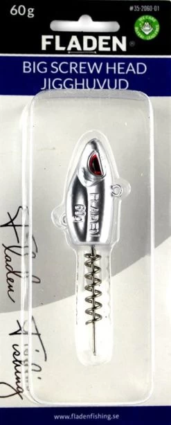 FLADEN Jig Head Mit Bait Screw -Angelausrüstung Fladen Big Screw Head Silver 60goCpgxaU1guCTM 1280x1280