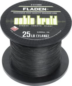 FLADEN Maxximus Cable Braid - Geflochtene Schnur 1200m -Angelausrüstung Fladen Cable Braid Schwarz 13 11120025zJuHTf8MMT276 1280x1280