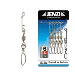 Jenzi NO KNOT-Verbinder Mit Duo-Lock Karabiner-Wirbel 11 Jenzi NO KNOT-Verbinder Mit Duo-Lock Karabiner-Wirbel -Angelausrüstung Jenzi Duo Lock mit Knotenlosverbinder 8451006 1280x1280