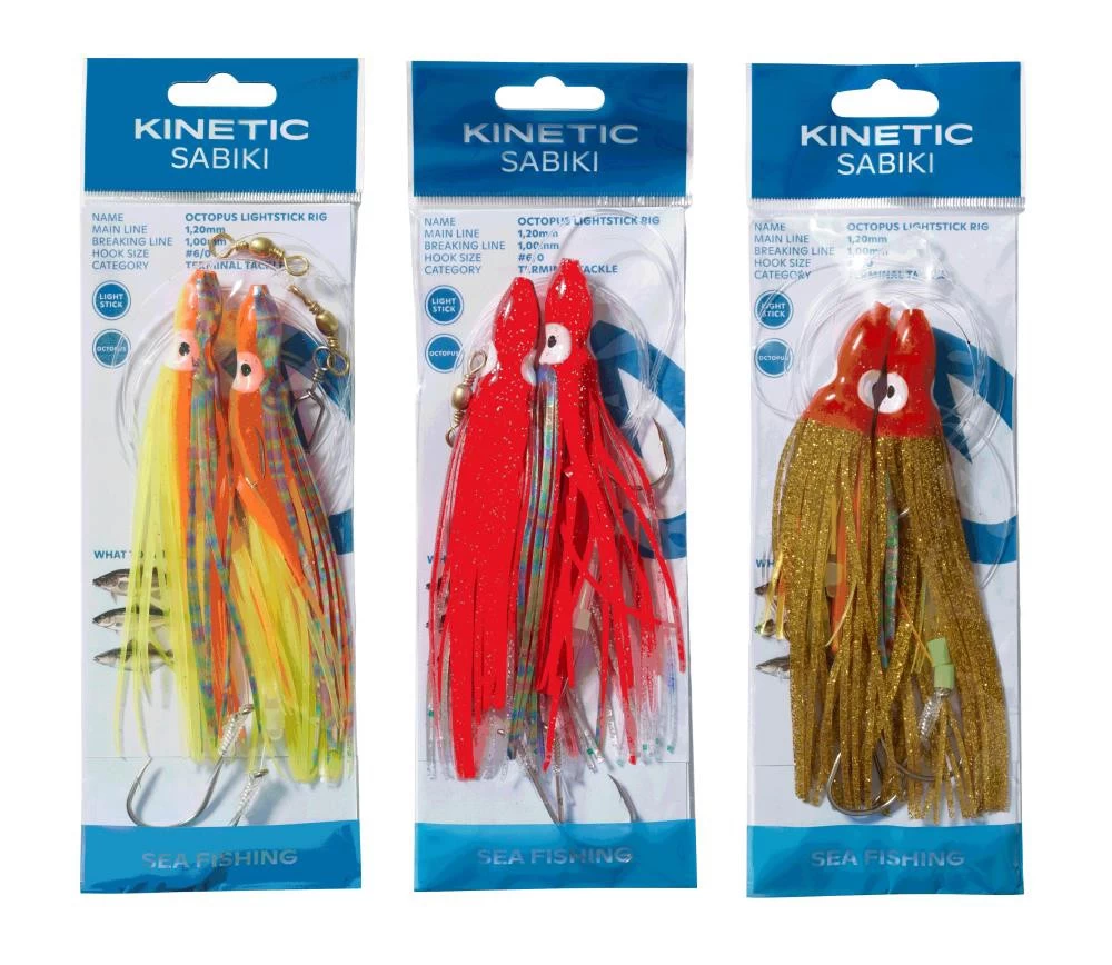 Kinetic Sabiki Octopus Lightstick - Vorfach 4 Kinetic Sabiki Octopus Lightstick - Vorfach – Bild 2