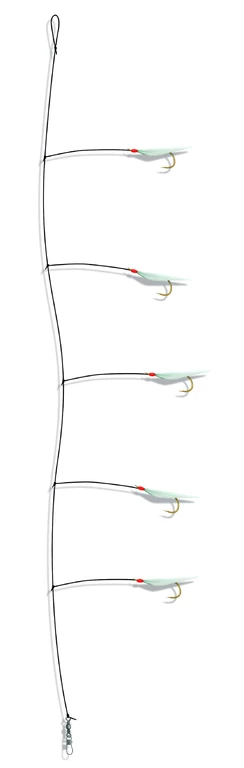 Zebco Heringsvorfach Mit Echter Fischhaut 2 Oder 5 Haken 5 Zebco Heringsvorfach Mit Echter Fischhaut 2 Oder 5 Haken – Bild 3